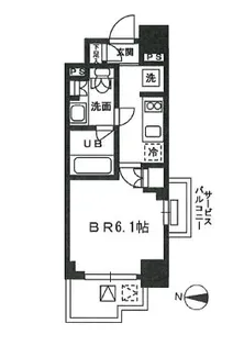 レジディア新宿イーストIII【10階】の間取り