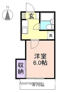 メゾンフェリス栄谷A【1階】の間取り