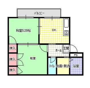 フラット・タームー【2階】の間取り