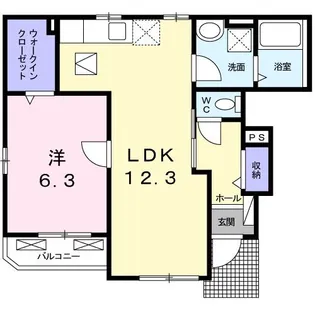 ハピネス【1階】の間取り