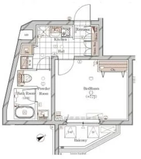 ガリシア上目黒【3階】の間取り