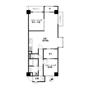 加賀町グリーンハイツ【3階】の間取り