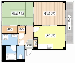 レジデンス宝積【2階】の間取り