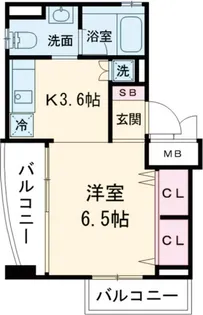 アンシャンテ世田谷【5階】の間取り