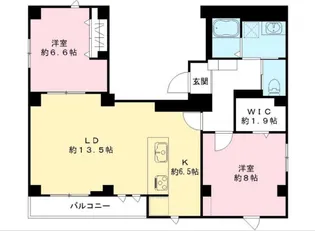 フラッツ平河町【4階】の間取り