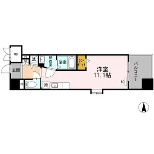 名駅アイサンメゾン【3階】の間取り