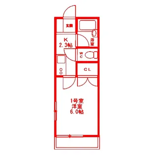 シャルム戸塚【1階】の間取り