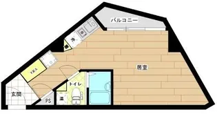 ランドステージ松見坂【3階】の間取り