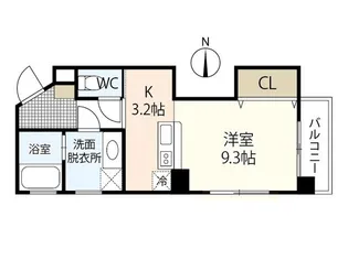 Moi.国泰寺【7階】の間取り