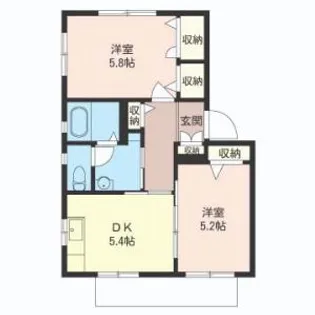 コンフォート【2階】の間取り