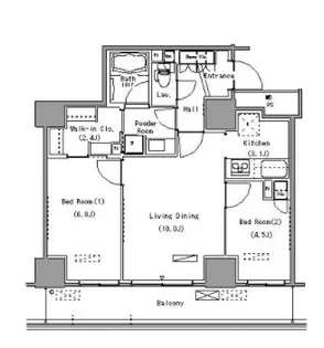 東京都江東区豊洲1【マンション】の間取り