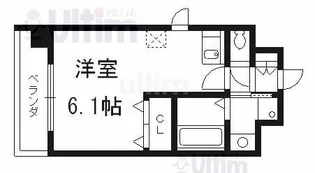 ラナップスクエア京都鴨川【3階】の間取り