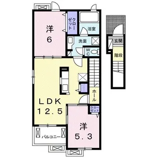 エトワール藤方 II【2階】の間取り