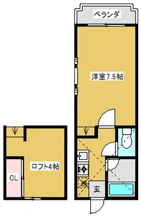 サンパティーク【2階】の間取り