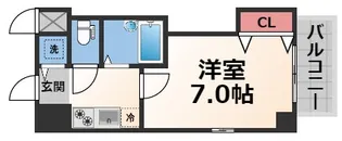 CITY SPIRE布施【6階】の間取り