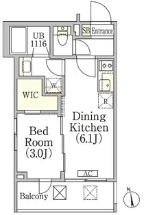 イプセ神楽坂【2階】の間取り