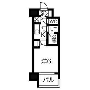 アドバンス大阪グロウスII【7階】の間取り