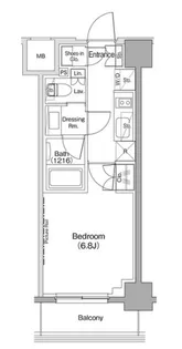 ザ・パークハビオ西大井【4階】の間取り