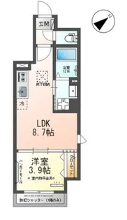ピーニャ市川【1階】の間取り
