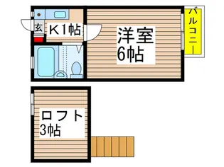 第二コマツコーポ【1階】の間取り