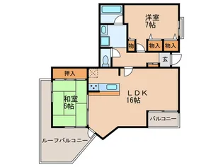 アジュール上野西の間取り