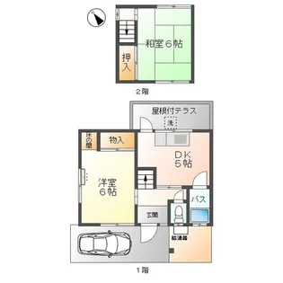 広島県広島市安芸区中野4【一戸建】の間取り