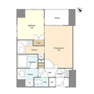 パレステュディオ渋谷STATIONFRONT【9階】の間取り