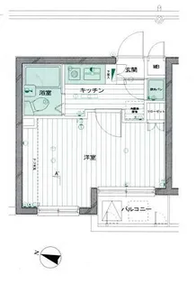 パークウェル神楽坂【4階】の間取り