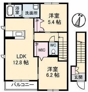 カンフォーレ【2階】の間取り
