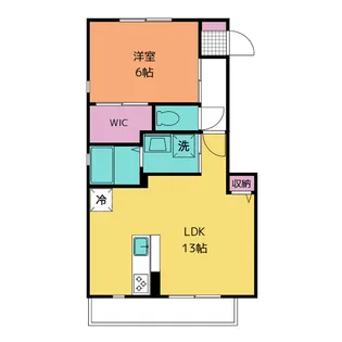 メゾンファミールB【2階】の間取り
