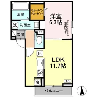 RESUA向中野 B棟【1階】の間取り