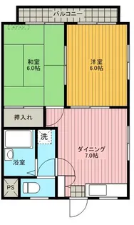 プレミール平野【2階】の間取り