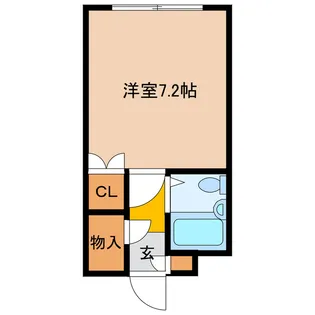 セントラル新富【2階】の間取り