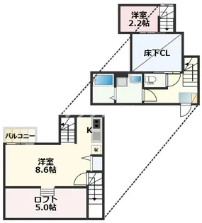 ADC熊本駅南ルミエール【1階】の間取り