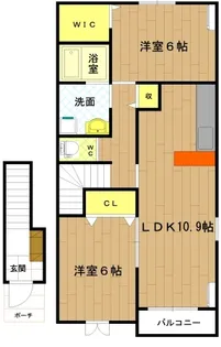 アルメリアテラス【2階】の間取り