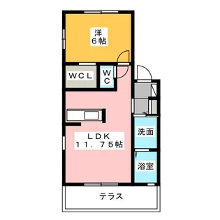 ルミナス水広【1階】の間取り
