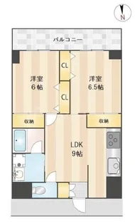 ニューガイアリルーム南葛西No.65【8階】の間取り