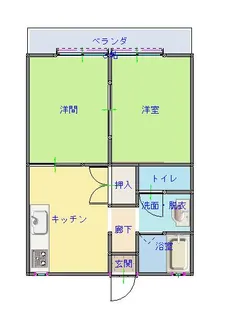 メゾンドクレール【1階】の間取り