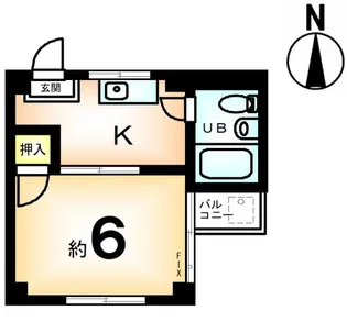 ハイツ青木【2階】の間取り