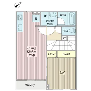 ノーブレ【2階】の間取り