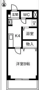ブローニュ神山【3階】の間取り