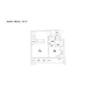 MAJESTIC千葉みなと【6階】の間取り