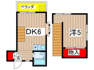 アクアシティ国立東II【2階】の間取り