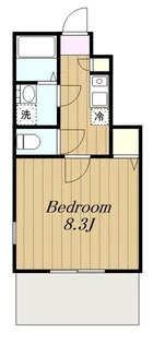 アムールHANA【1階】の間取り