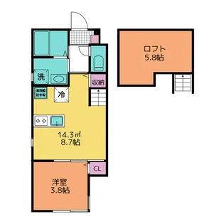 アルテミスXI【1階】の間取り