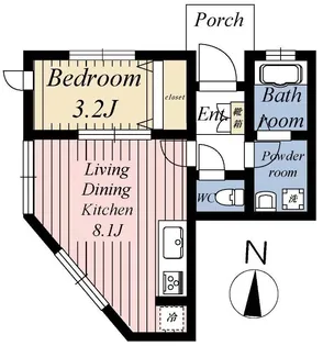 Kフィールド【1階】の間取り
