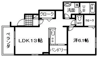 GARDEN檸檬【1階】の間取り