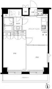 ルーブル大森六番館【8階】の間取り