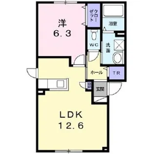 チアトI【1階】の間取り