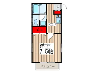 グリ-ンズ【2階】の間取り